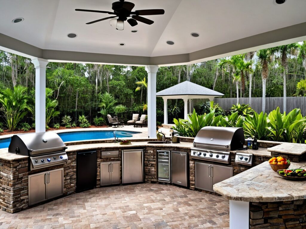 custom outdoor kitchen